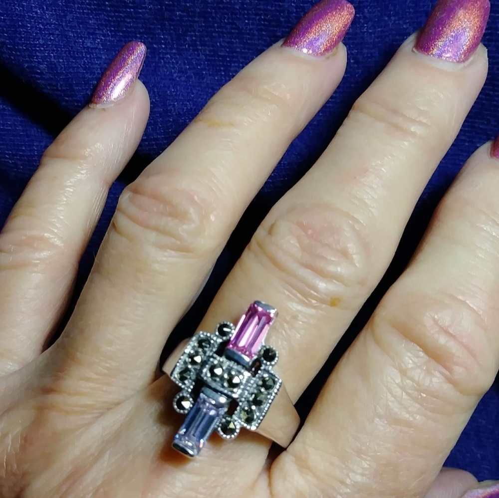Vintage SS Tourmaline Ring